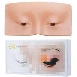 satguru Eye Make Up Practice Dummy,Silicon Make up Face Practice Skin Board-picture-11
