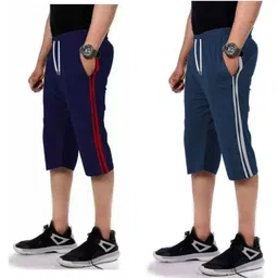 sathvik tex Striped Men Three Fourths-picture-22