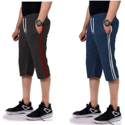 sathvik tex Striped Men Three Fourths-picture-23