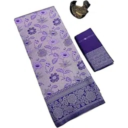 Tussar Silk Kanjivaram Saree Soft Zari Weaving Beautiful Border And Rich Pallu With Blouse Piece-image-21