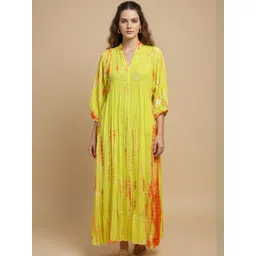 Satnam Handicrafts Tie and Dye Maxi Dress-picture-40