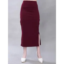 Satrani Brown Elasticated Saree Shapewear-image-0