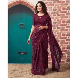 satrani Women Printed Georgette Saree-picture-35