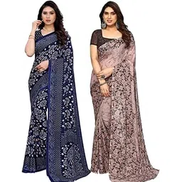 satrani Women's Plain Pure Georgette Saree-picture-15