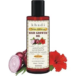 Satvayush Khadi Onion Hibiscus Hair Oil | Hair Growth | Hairfall Control | Ayurvedic | Natural & Herbal | 4X More Effective | For All Hair Types (Male & Female) - 210 ml-picture-23