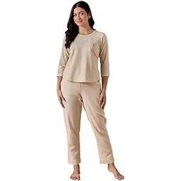 satvic movement | Yoga Clothing Set | Pure Cotton | Top and Bottom Wear | Bracelet Sleeves | Round Neck | Regular Fit | Breathable Meditation Apparel | Perfect for Yoga-picture-31