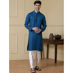 Satwaa Men Embellished Thread Work Kurta-picture-24