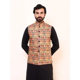 Satwaa Men Ethnic Motifs Printed Nehru Jacket-picture-30