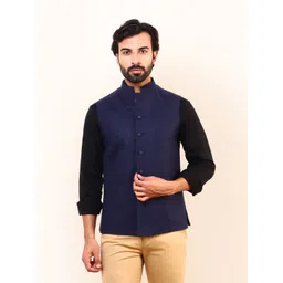 Satwaa Men Solid Nehru Jacket-picture-14