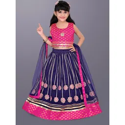 satyamfab Girls Patchwork Ready to Wear Lehenga & Blouse With Dupatta-picture-16