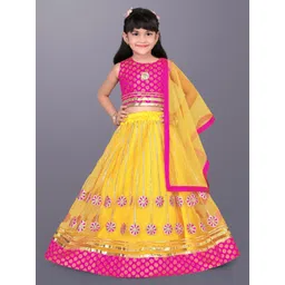satyamfab Girls Patchwork Ready to Wear Lehenga & Blouse With Dupatta-picture-22