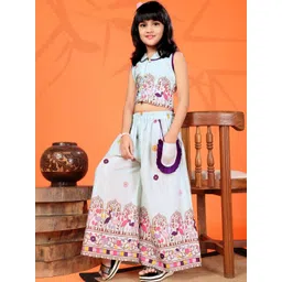satyamfab Girls Printed Top with Palazzos-picture-45