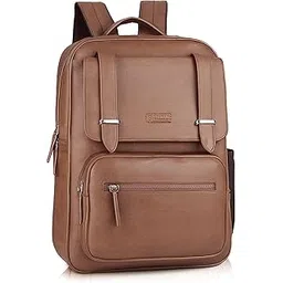 sault Vegan Leather Casual 15.6 Inch Laptop Travel Business College Office Backpack for Men & Women-picture-44