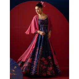 SAUNDH Embroidered Thread Work Ready to Wear Lehenga & Semi-Stitched-picture-19