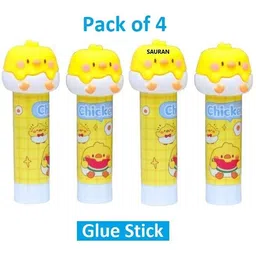 sauran Pack of 4 Decorative Child-friendly Glue Sticks Glue-picture-35
