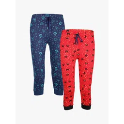 SAVAGE Boys Pack of 2 Assorted Pure Cotton Joggers-picture-38