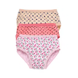 SAVAGE Girls Pack Of 3 Assorted Cotton Basic Briefs-picture-4