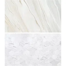 SAVIAURA 1 Sheet 2 in 1 3D Flat Lay Tabletop Double-Sided Photography Backdrop Photo Studio Flatlay Background PVC Wrinkle-Free for Small Product Shoot (Marble & Tiles Pattern)-picture-10