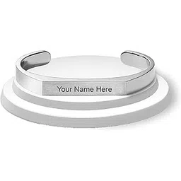 savri Personalized Stainless Steel Kada Bracelet with Name Engraved-Custom Armlet for Men & Women - Stylish & Meaningful Gift for Him or Her.-picture-29