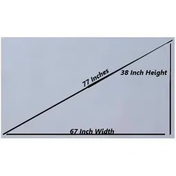 Savsol 77 Inch,4K HD 16:9 Portable Video ALR Grey ScreenFoldable for Home,Office,School Projector Screen (Width 170 cm x 96 cm Height)-image-0