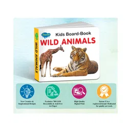 sawan Early Learning Little Library Kids Children Baby Books Set of 5 Books - Alphabets Fruits Vegetables Vehicles Wild Animals - English image 2