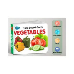 sawan Early Learning Little Library Kids Children Baby Books Set of 5 Books - Alphabets Fruits Vegetables Vehicles Wild Animals - English image 4