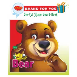 Sawan Presents 'Who Am I' Bear Die Cut Shape Board Book - English-picture-14