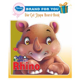 Sawan Presents 'Who Am I' Rhino Die Cut Shape Board Book - English-picture-10