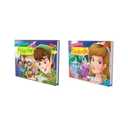 sawan Set of 2 POP UP books World Famous Fairy Tales Cinderella and Peter Pan Cinderella's Journey and Peter Pan's Neverending Tale'-picture-15