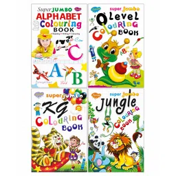 Sawan Super Jumbo Colouring Books Pack of 4 - English-picture-26