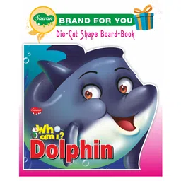 Sawan 'Who Am I' Dolphin Die Cut Shape Board Book - English-picture-17