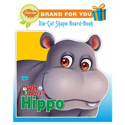 Sawan 'Who Am I' Hippo Die-Cut Shape Board Book - English-picture-16