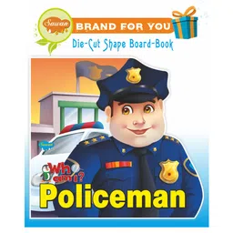 Sawan Who Am I Policeman Die-Cut Shape Board Book - English-picture-36