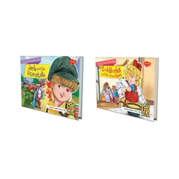 Set of 2 POP UP books World Famous Fairy Tales Goldilocks and the Three Bears and Jack and the Beanstalk From Bears to Giants - Tales of Goldilocks and Jack' - English-image-31