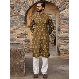 SAY Men Printed Summer Sheers Kurta-picture-12