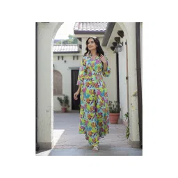 SAY Printed Pure Cotton Night Suit Green (Set of 2)-picture-26