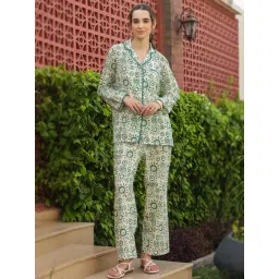 SAY White Printed Night Suit-picture-30