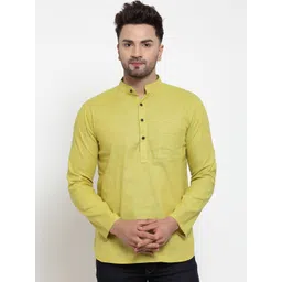 Sayesha Men Green Pure Cotton Kurta-picture-25