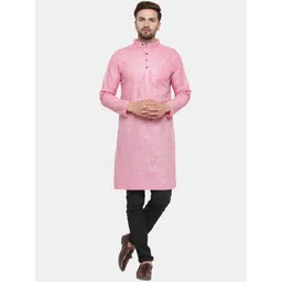 Sayesha Men Pink Cotton Kurta-picture-13