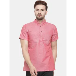 Sayesha Men Pink Cotton Kurta Top-picture-16