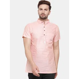 Sayesha Men Pink short sleeve Kurta-picture-12