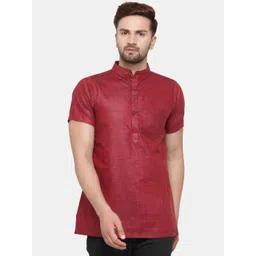 Sayesha Men Red Pure Cotton Kurta-picture-12