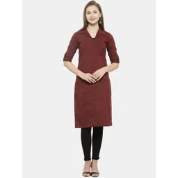Sayesha Women Brown Pure Cotton Kurta-picture-39
