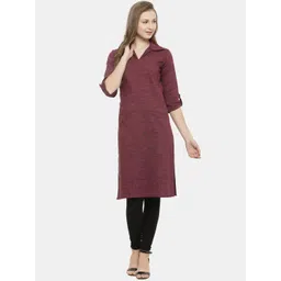 Sayesha Women Purple Geometric Pure Cotton Kurta-picture-41