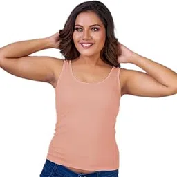sayli inner wear Kashish White Women's Regular Fit Sleeveless Cotton Lycra Streachable Camisole Slip Spaghetti Pack of 1-picture-39