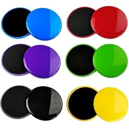 SAZ DEKOR 2X Core Sliders Compact for Training Abdominal Core Strength Improve Balance Red-picture-21