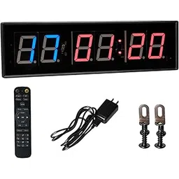 SAZ DEKOR Gym Timer Clock Fitness Timer for Intervals with Remote Interval Timer Watch-picture-43