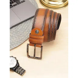 SAZARA Men Textured Leather Belt-picture-23