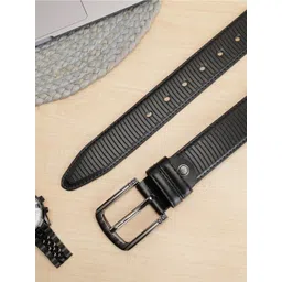 SAZARA Men Textured Leather Belt-picture-27