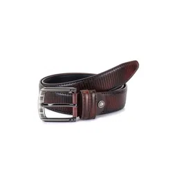 SAZARA Men Textured Leather Belt image 4